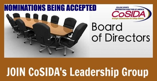 CoSIDA Board Nominations Open
